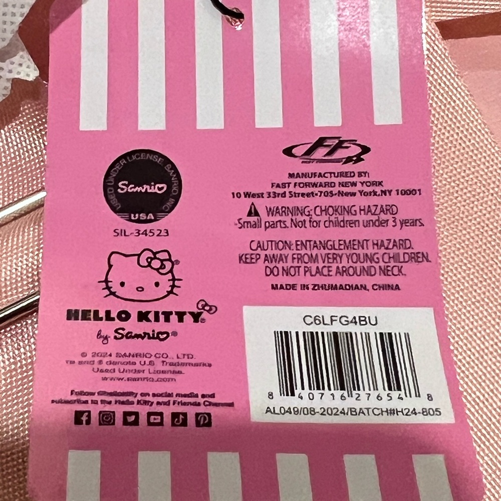 NEW Hello Kitty Pink mini Backpack SPRING - Picture 3 of 4